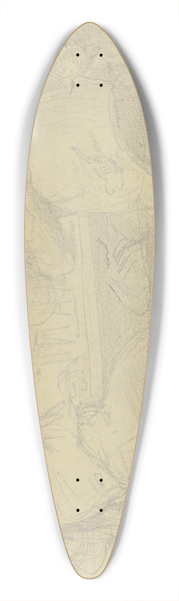 Johann Heinrich Hasselhorst - With apple cider 39.3 inch art pintail longboard deck