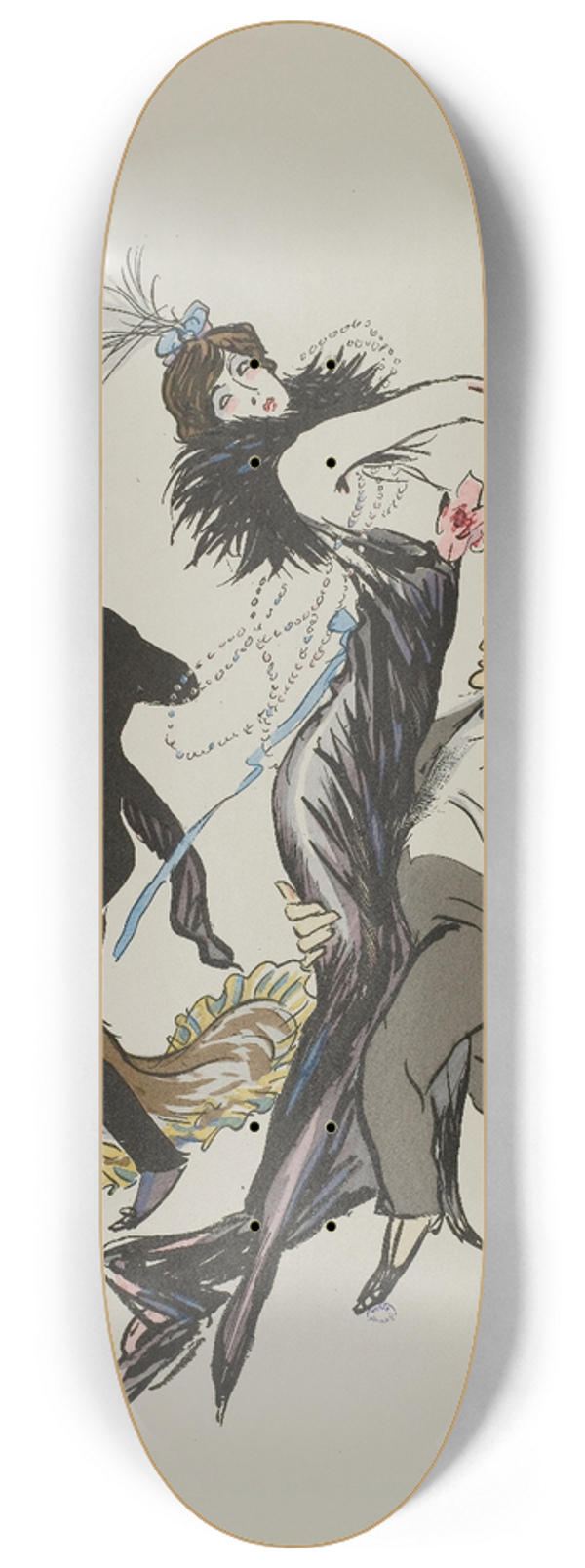 Georges Goursat (Sem) - le noble faubourg 8.25 inch art skate deck