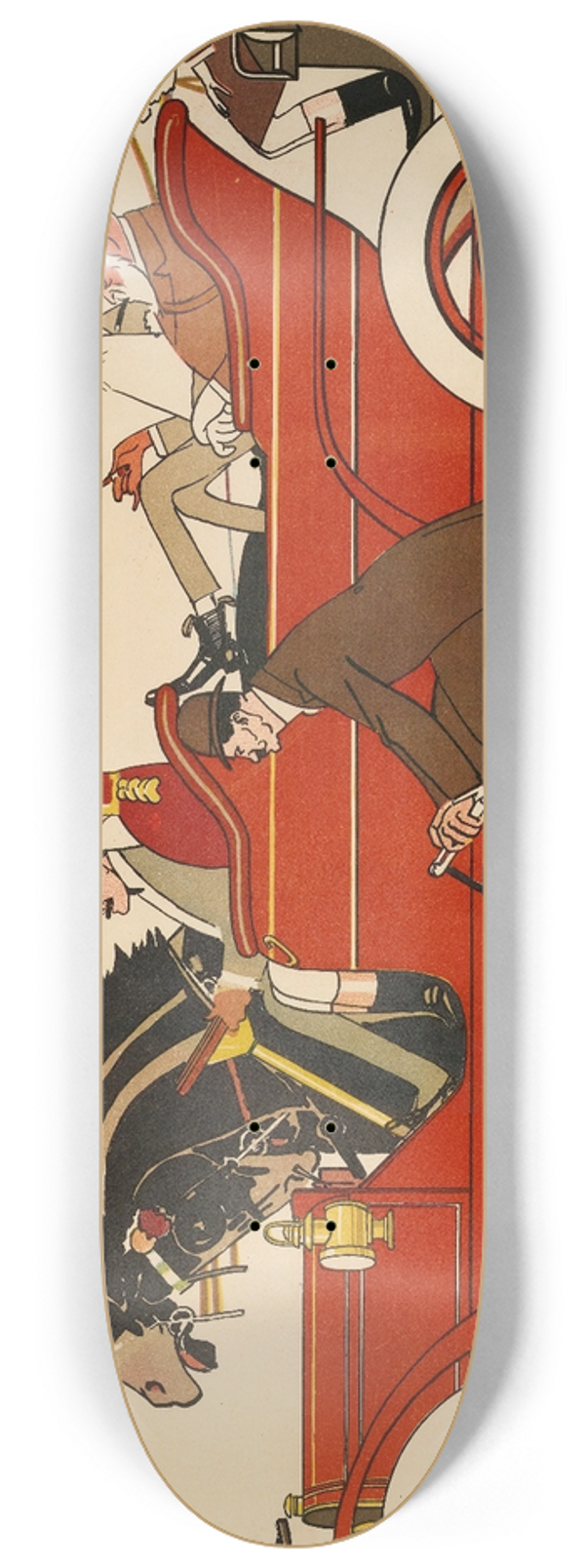 Georges Goursat (Sem) - Le retour de Longchamp 8.25 inch art skate deck