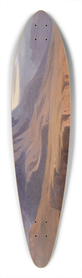 Johann Jakob Frey - Mountains In The Roman Campagna 39.3 inch art pintail longboard deck