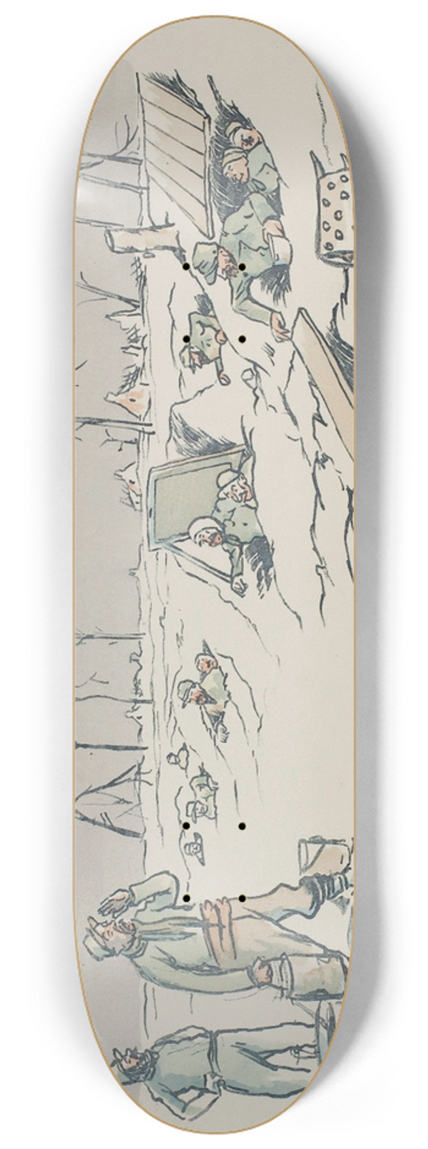 Georges Goursat (Sem) - Lheure de la soupe 8.25 inch art skate deck