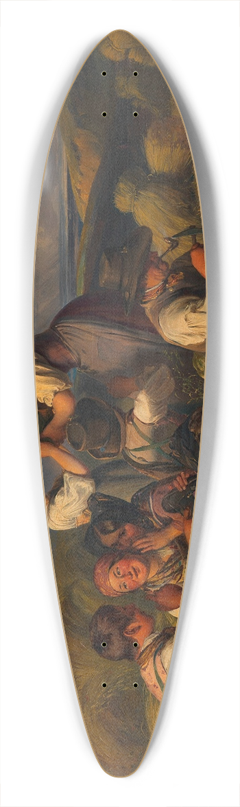 Johann Matthias Ranftl - Rast der Schnitter 39.3 inch art pintail longboard deck