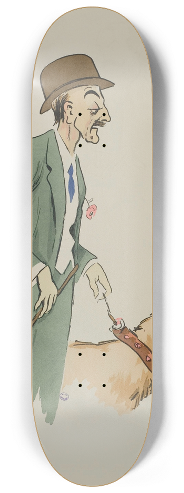 Georges Goursat (Sem) - Marcel Fouquier 8.25 inch art skate deck