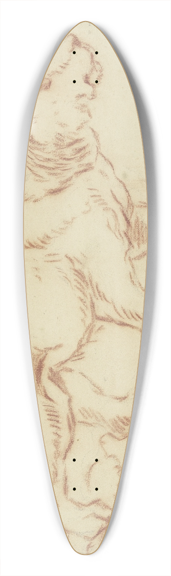 Johann Melchior Roos - Herabschreitende Lwin nach rechts 39.3 inch art pintail longboard deck