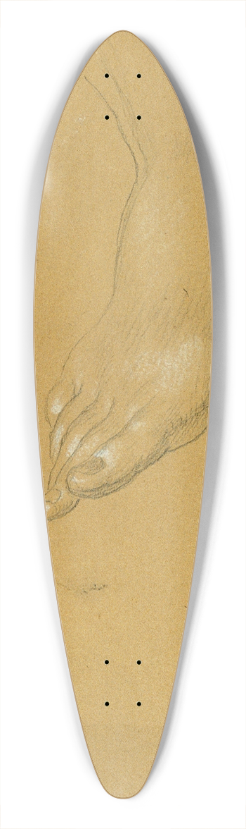 Johann Peter Krafft - Fustudie zu Rdiger und Angelika 39.3 inch art pintail longboard deck