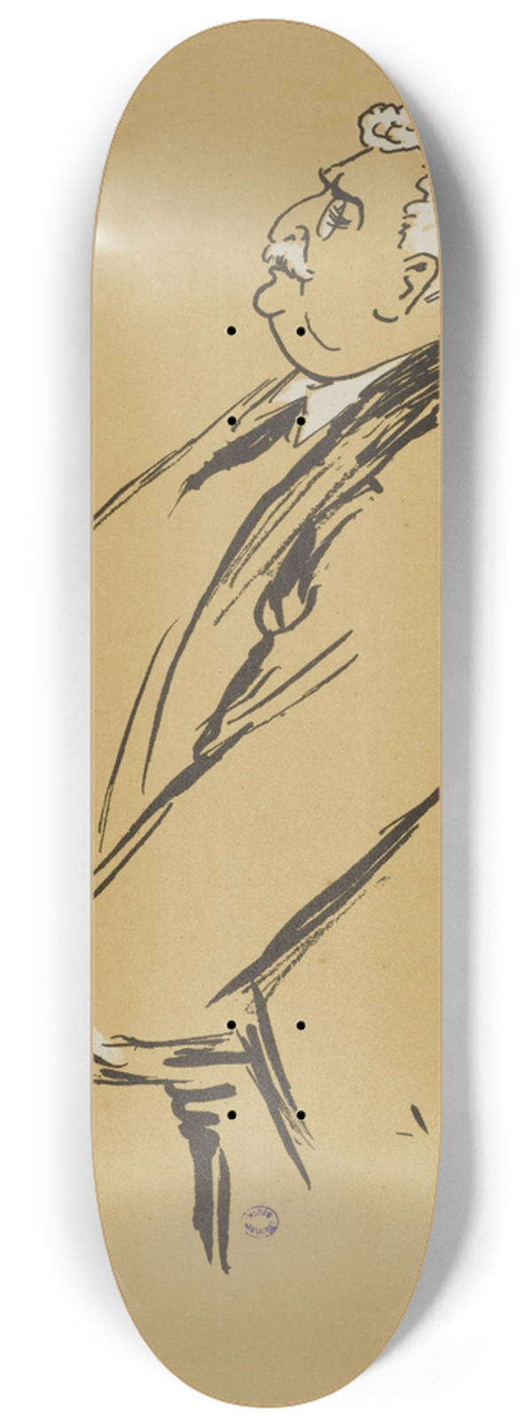 Georges Goursat (Sem) - M. Jean de Bonnefon 8.25 inch art skate deck