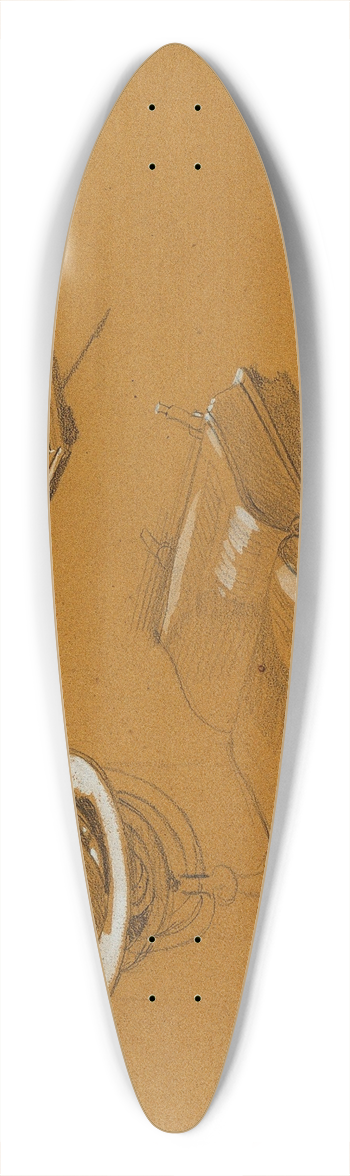 Johann Peter Krafft - Studie zu Faust am Ostermorgen 39.3 inch art pintail longboard deck