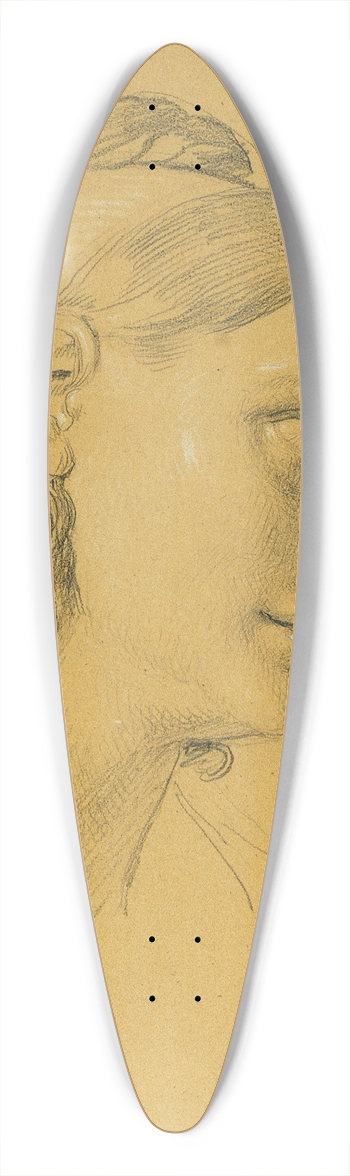 Johann Peter Krafft - Weibliche Studie zum Einzug nach dem Pariser Frieden 39.3 inch art pintail longboard deck