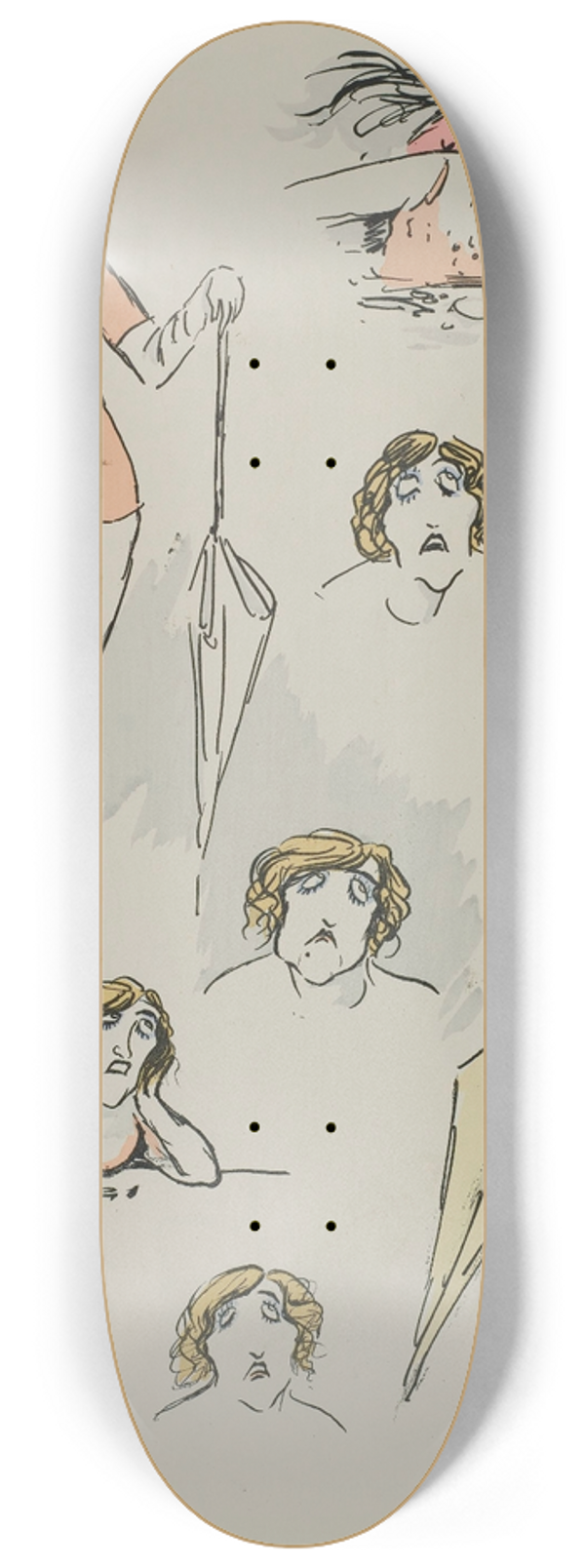 Georges Goursat (Sem) - Mme Morlange 8.25 inch art skate deck