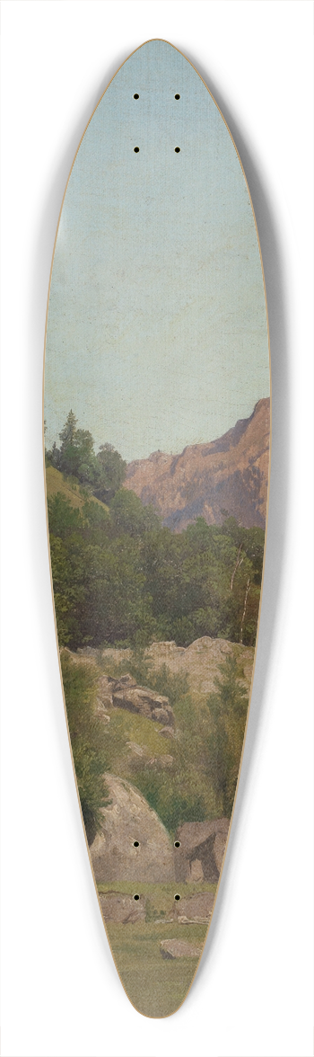 Johann Wilhelm Schirmer - Schweizer Gebirgslandschaft 39.3 inch art pintail longboard deck