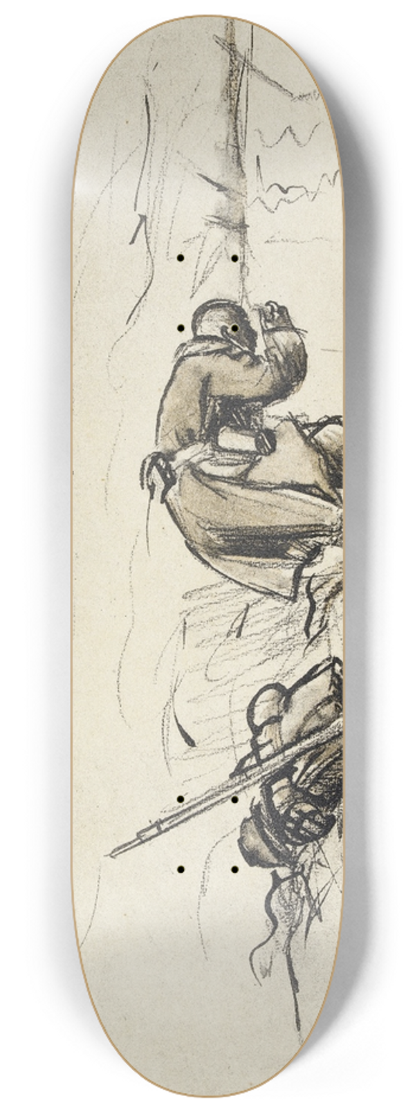 Georges Goursat (Sem) - Rafrachissement  ltang 8.25 inch art skate deck