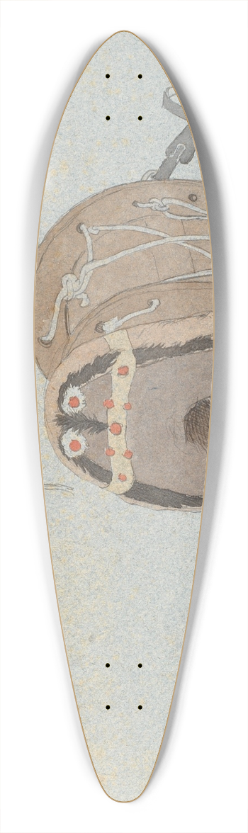 Johan Thomas Lundbye - Stamme af et oliventr og en paksaddel 39.3 inch art pintail longboard deck