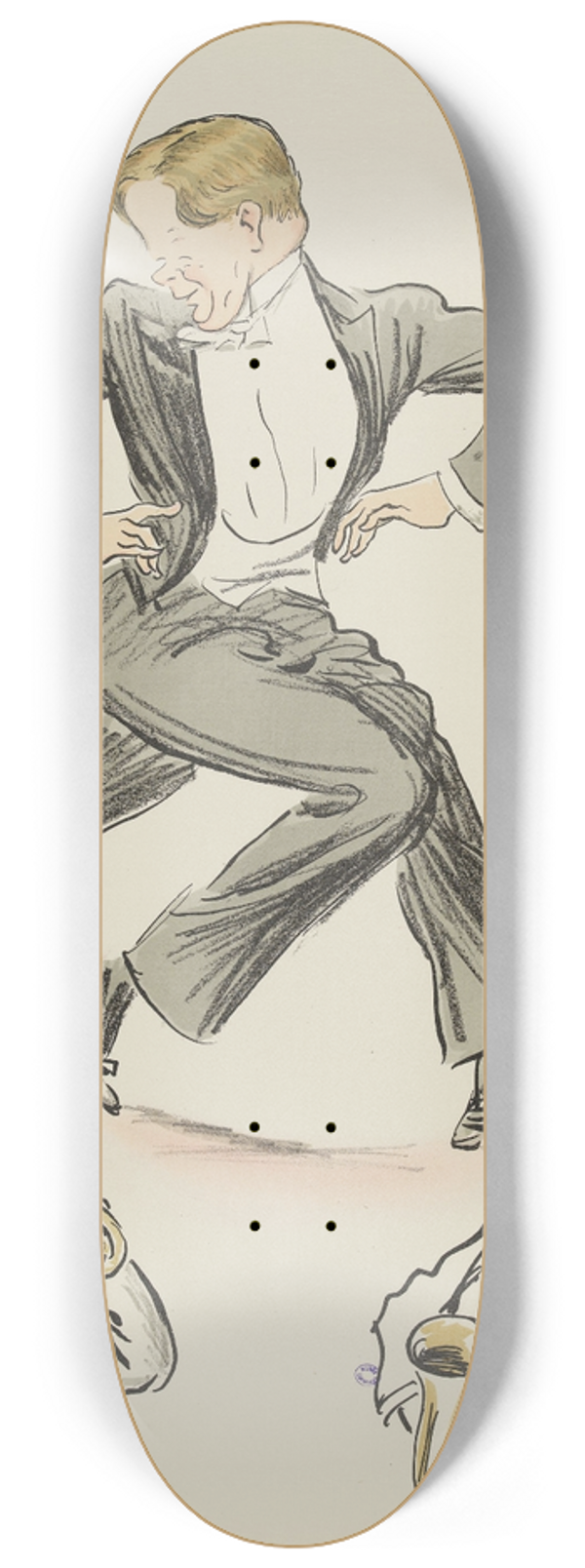 Georges Goursat (Sem) - Rip danse le charleston 8.25 inch art skate deck