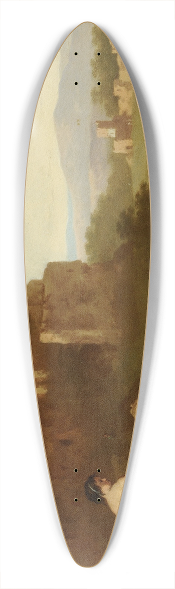 Johan Van Haensbergen - Nymphs Bathing 39.3 inch art pintail longboard deck