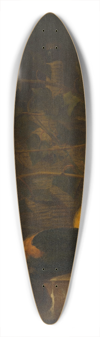 Johan Van Haensbergen - Still Life with a Wicker Jug 39.3 inch art pintail longboard deck