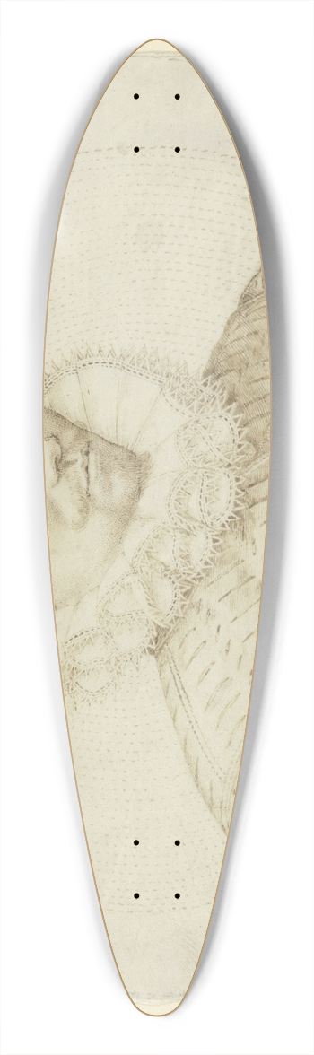 Johan Wierix - Bust of a man 39.3 inch art pintail longboard deck