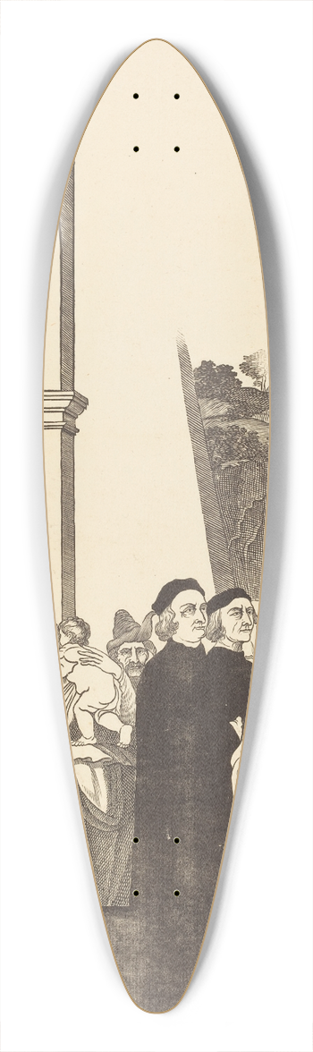 John Baptist Jackson - Presentation of the Virgin in the Temple (left plate) 39.3 inch art pintail longboard deck