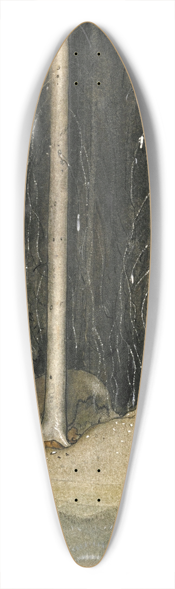 John Bauer - Brother Martin 39.3 inch art pintail longboard deck