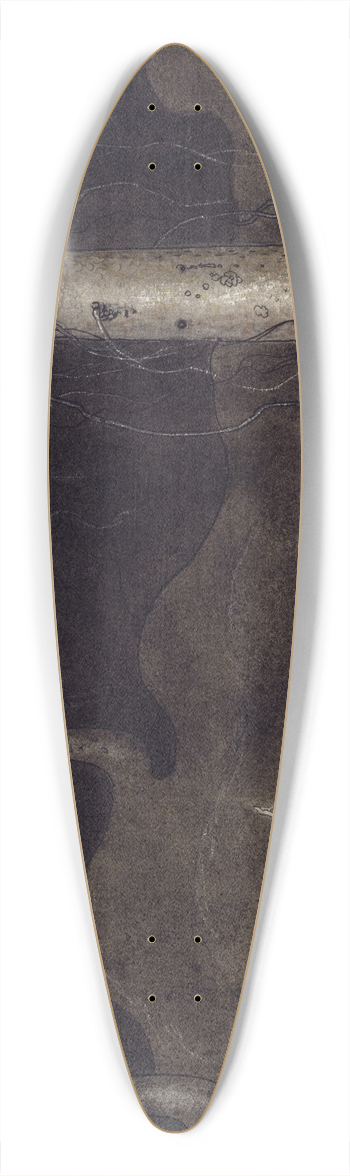 John Bauer - Brother St. Martin and the Three Trolls 39.3 inch art pintail longboard deck