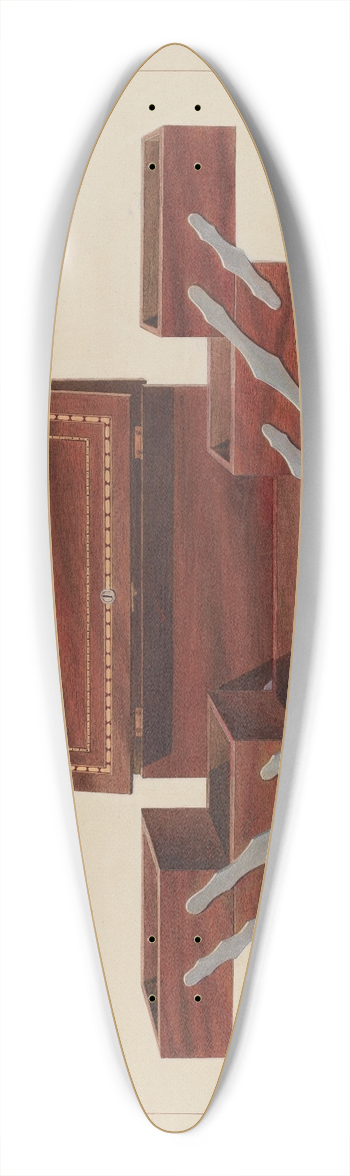 John B. Moll - Humidor 39.3 inch art pintail longboard deck