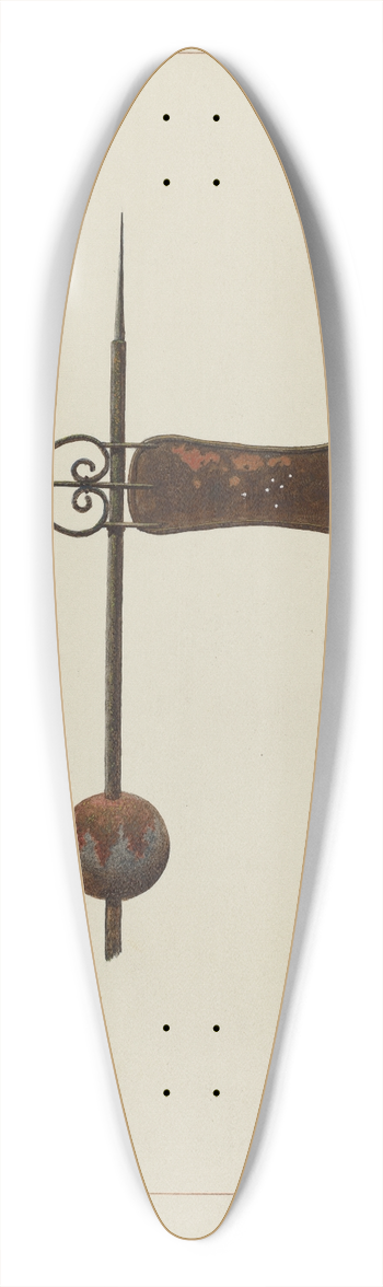 John B. Moll - Weather Vane 39.3 inch art pintail longboard deck
