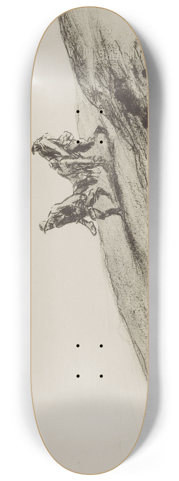 Georges Goursat (Sem) - Un bless. Champagne 8.25 inch art skate deck