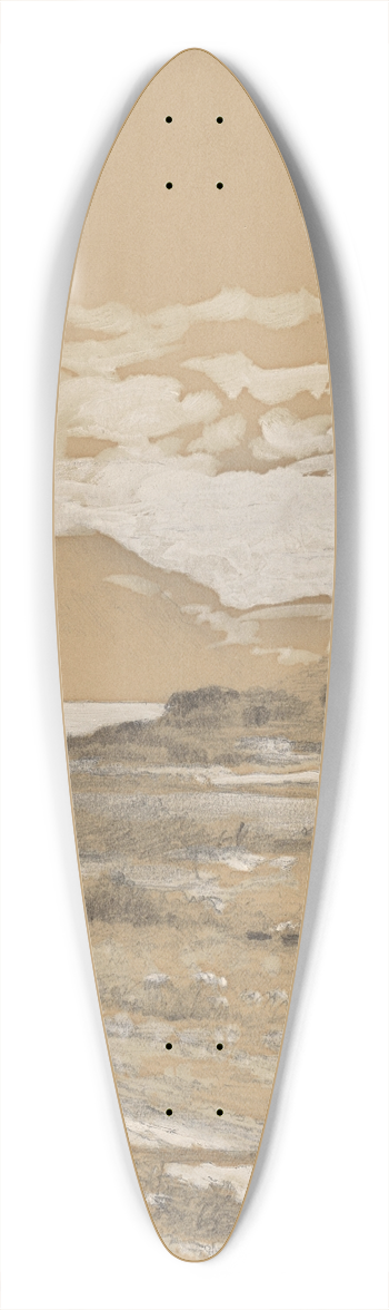 John Bunyan Bristol - Lake George 39.3 inch art pintail longboard deck