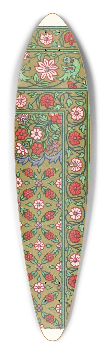 John Charles Robinson - Hindoo Prayer-Carpet, in Silk and Gold Brocade 39.3 inch art pintail longboard deck