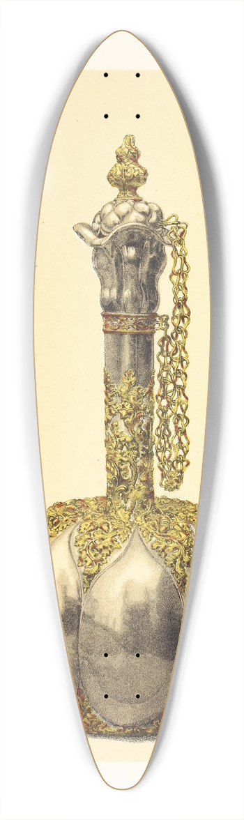 John Charles Robinson - Silver-gilt. Frame enriched with Translucent Enamels 39.3 inch art pintail longboard deck