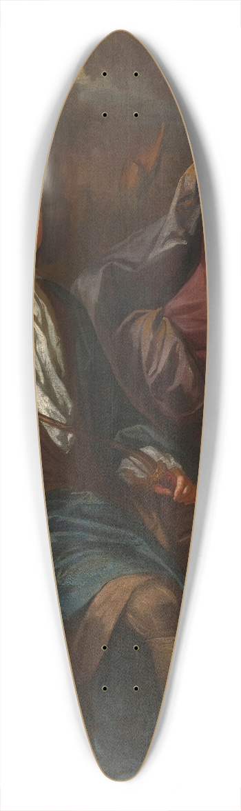 John Closterman - Portrait Of Thomas And George Dashwood 39.3 inch art pintail longboard deck