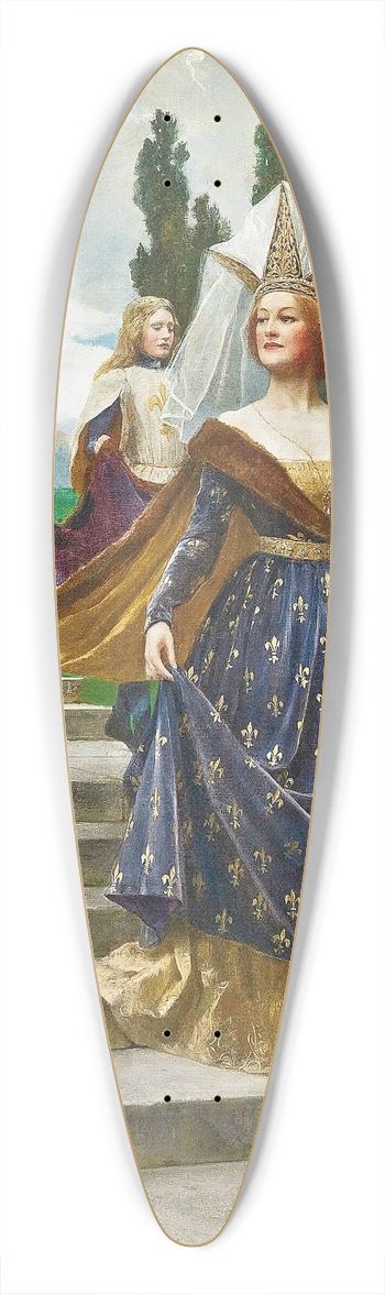 John Collier - A Great Lady 39.3 inch art pintail longboard deck