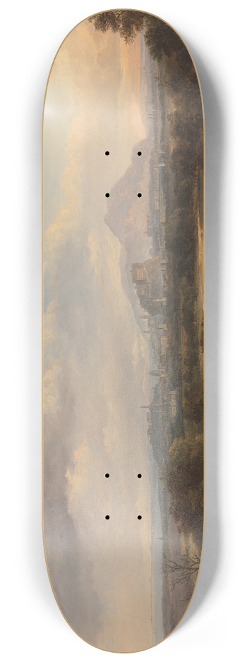Alexander Nasmyth - A View of Edinburgh from the West 8.25 inch art skate deck