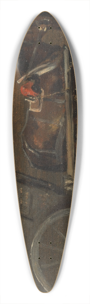 John Constable - Horse and Cart 39.3 inch art pintail longboard deck