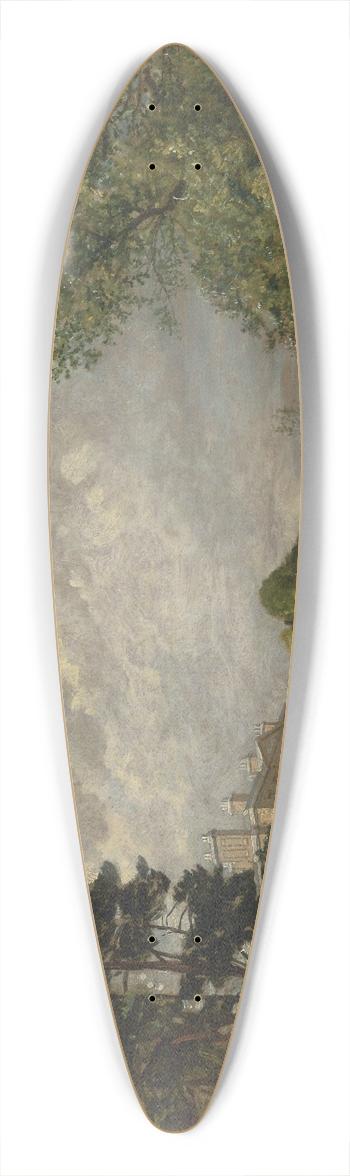 John Constable - Malvern Hall, Warwickshire 39.3 inch art pintail longboard deck