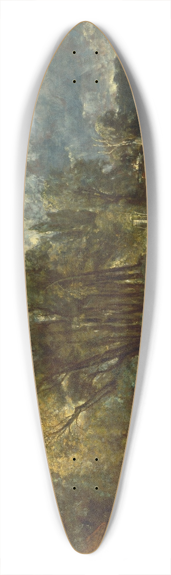John Constable - Stratford Mill 39.3 inch art pintail longboard deck
