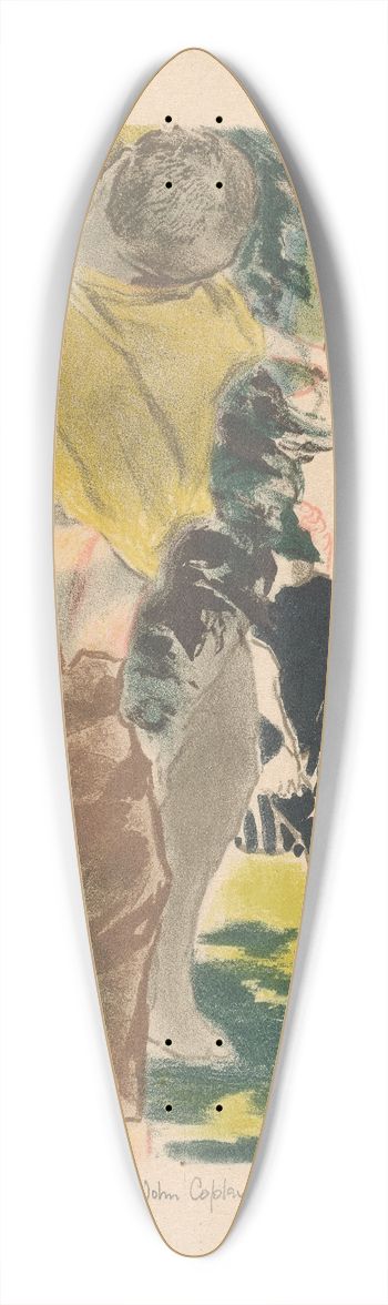 John Copley - Athletes Dressing 39.3 inch art pintail longboard deck