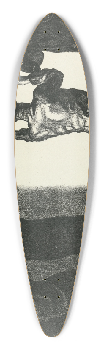 John Copley - The Ambulance 39.3 inch art pintail longboard deck