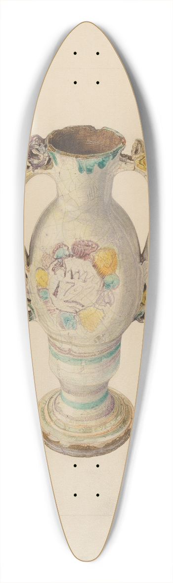 John Cutting - Vase 39.3 inch art pintail longboard deck