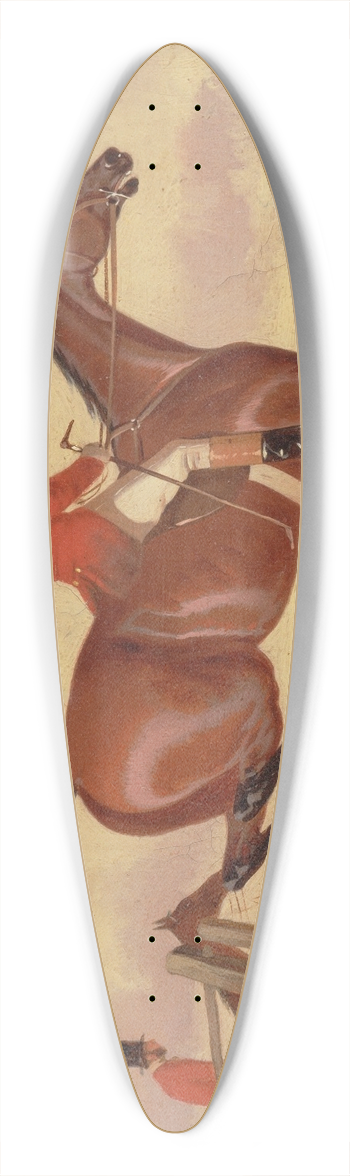 John Dalby - Foxhunting- Clearing a Bank 39.3 inch art pintail longboard deck