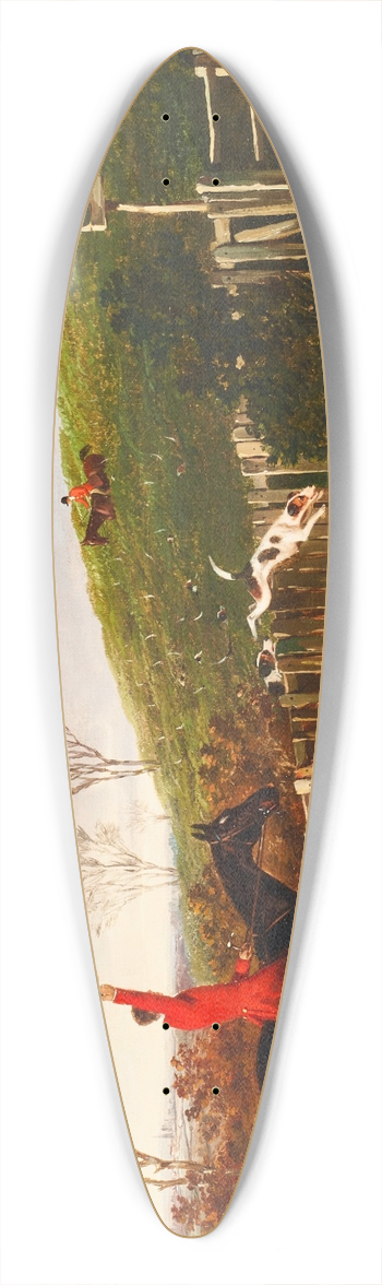 John Dalby Of York - View Halloo 39.3 inch art pintail longboard deck