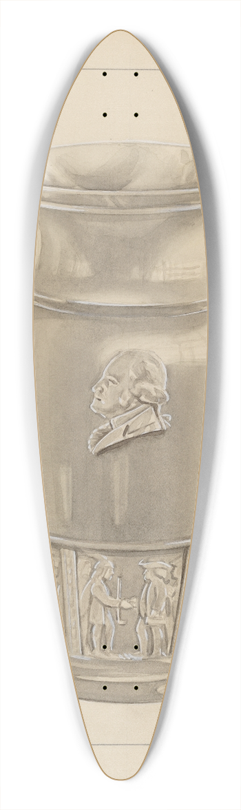 John Dana - Vase 39.3 inch art pintail longboard deck