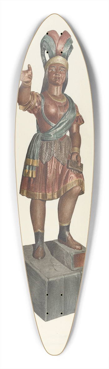 John Davis - Cigar Store Indian 39.3 inch art pintail longboard deck