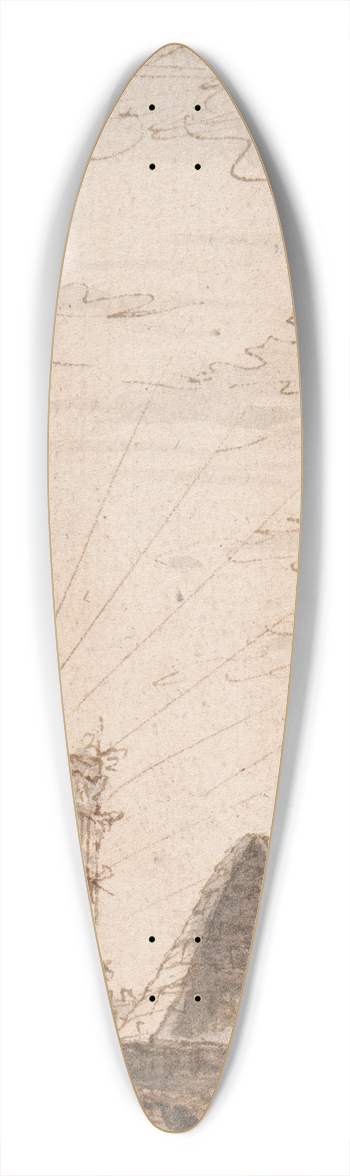 John Devoto - A ruin fantasy 39.3 inch art pintail longboard deck