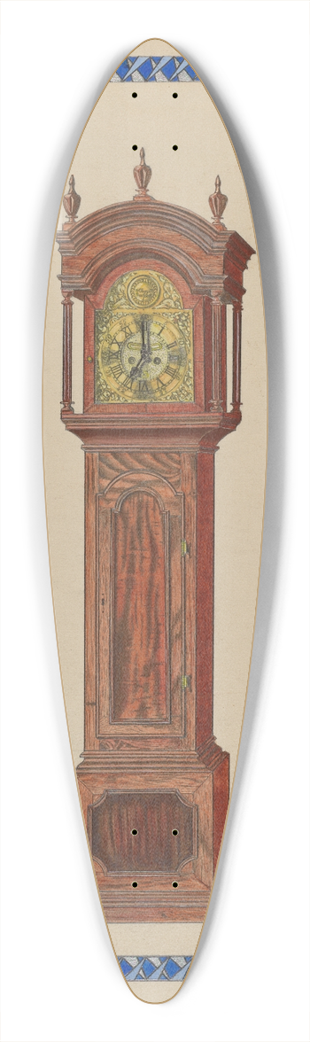 John Dieterich - Clock 39.3 inch art pintail longboard deck