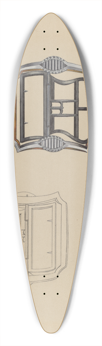 John Dieterich - Shoe Buckles 39.3 inch art pintail longboard deck