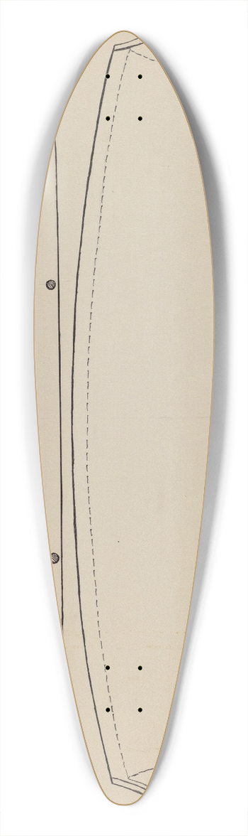 John Dieterich - Sofa 39.3 inch art pintail longboard deck