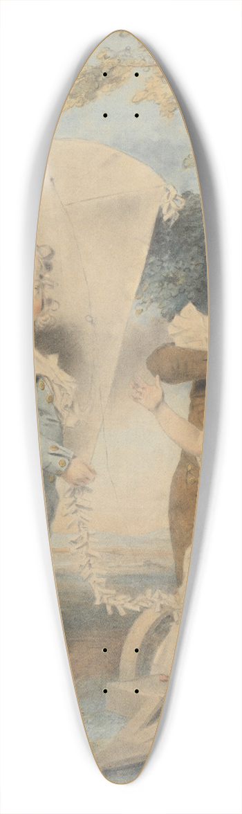 John Downman - The Dyson Children 39.3 inch art pintail longboard deck