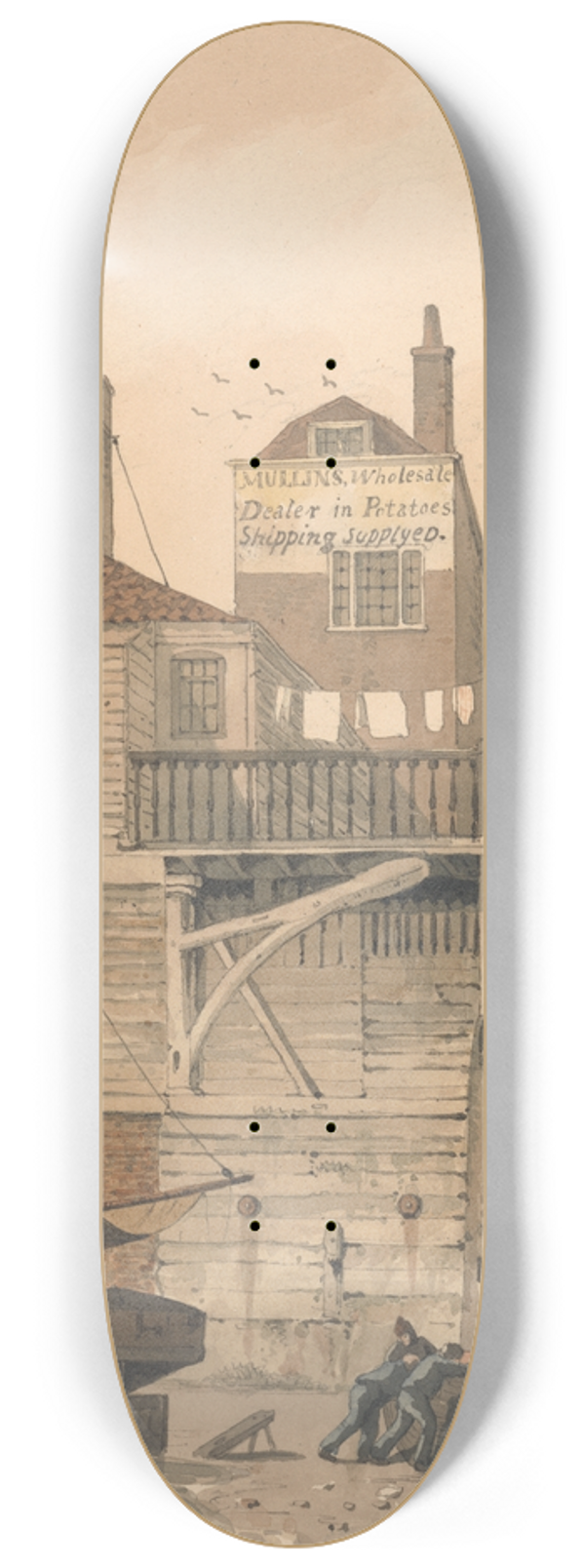 George Shepheard - Shadwell by the Ship Inn 8.25 inch art skate deck