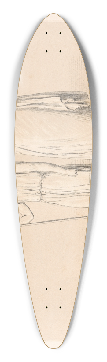 John Doyle - Telemachus and Mentor 39.3 inch art pintail longboard deck