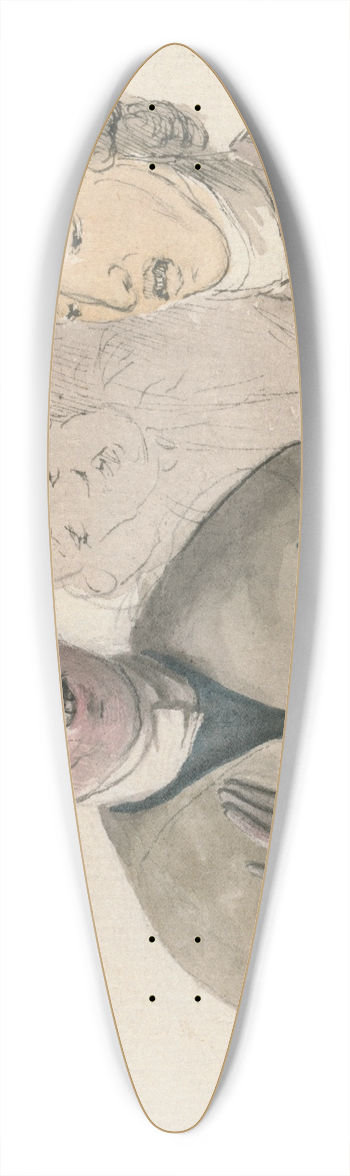 John Dunthorne - A Preacher 39.3 inch art pintail longboard deck